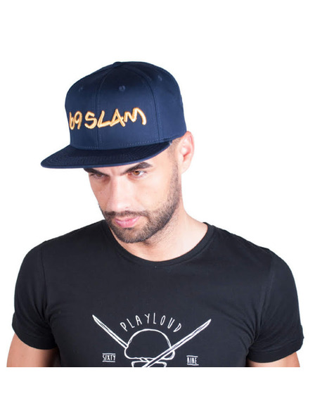 69slam Kapa sa šiltom 69SLAM logo - JP tamno plava sa zlatnim natpisom