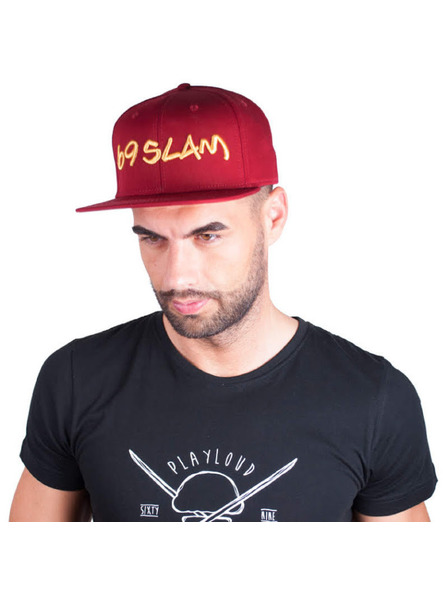 69slam Kapa sa šiltom 69SLAM logo - JP bordo