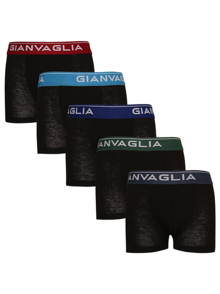 Gianvaglia Komplet od pet - dječje bokserice Gianvaglia crne