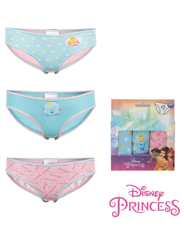 Trenýrkárna Komplet od tri - djevojčje gaćice Disney Princess višebojne