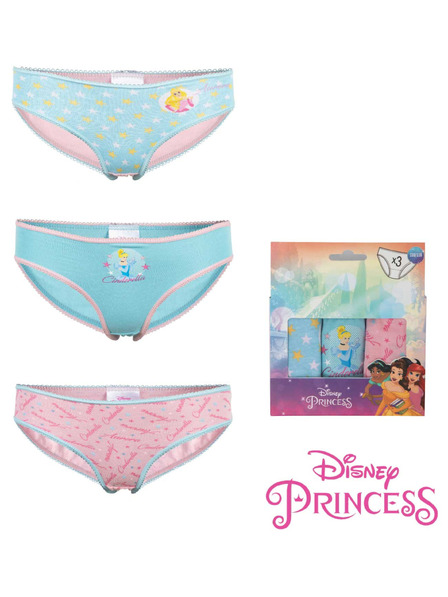 Trenýrkárna Komplet od tri - djevojčje gaćice Disney Princess višebojne