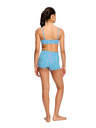 Modibodi Djevojčji kupaći kostim Modibodi crop top Splice Wavy Blue gornji dio