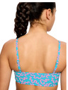 Modibodi Djevojčji kupaći kostim Modibodi crop top Splice Wavy Blue gornji dio