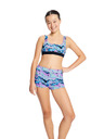 Modibodi Djevojčji kupaći kostim Modibodi Performance Reversible Crop Top Marble Blue gornji dio