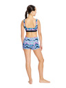 Modibodi Djevojčji kupaći kostim Modibodi Performance Reversible Crop Top Marble Blue gornji dio