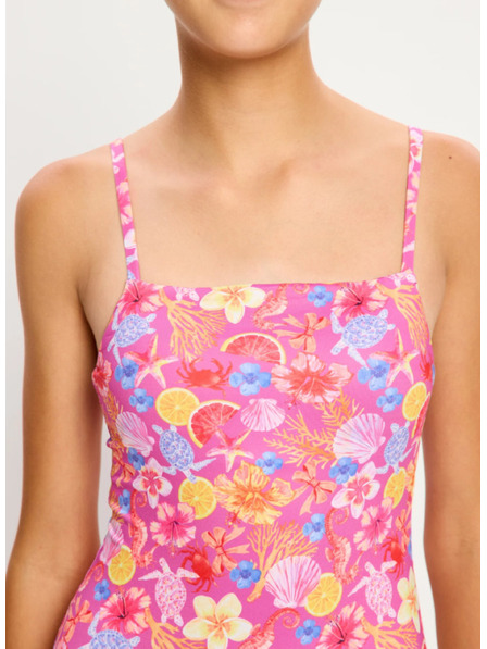 Modibodi Djevojčji menstruacijski kupaći kostim Modibodi Marine Dream Teen Swimwear One Piece Light Tropicana Crush jednodjelni