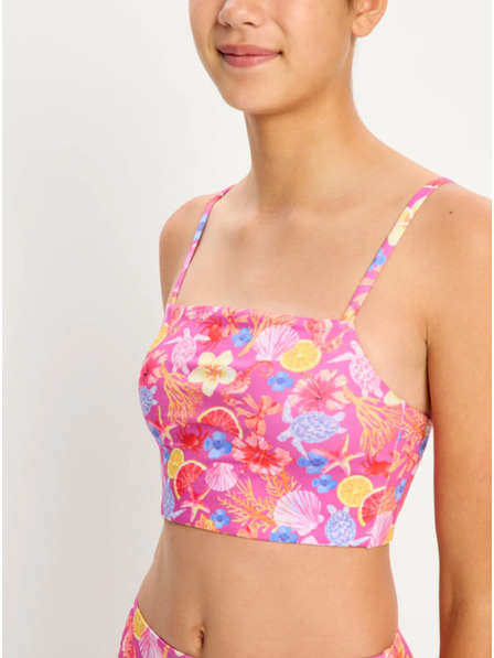 Modibodi Djevojčji kupaći kostim Modibodi Marine Dream Teen Swimwear Tankini Top Tropicana Crush gornji dio