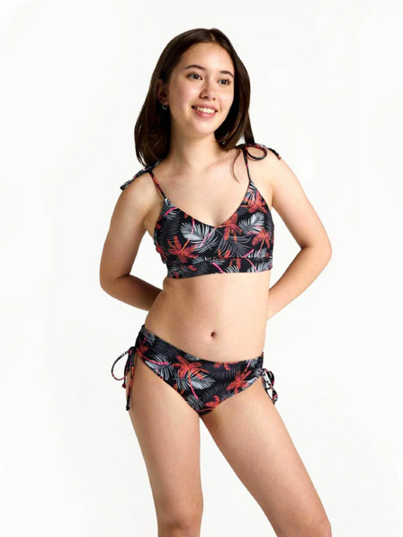 Modibodi Djevojčji kupaći kostim Modibodi crop top Jungle palm black gornji dio