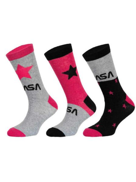 Trenýrkárna Set od tri - dječje čarape NASA višebojne (39270/red)