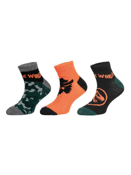 Trenýrkárna Set od tri - dječje čarape Jurassic World višebojne (39266/orange)