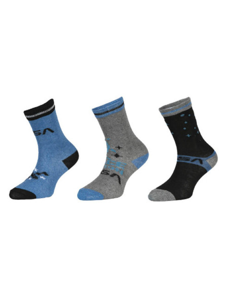 Trenýrkárna Set od tri - dječje čarape NASA višebojne (39133/blue)