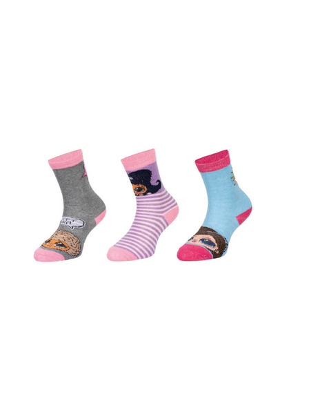 Trenýrkárna Set od tri - dječje čarape LOL višebojne (38766/grey)
