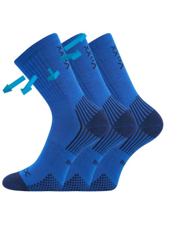 VoXX Set od tri - dječje čarape Voxx merino plave