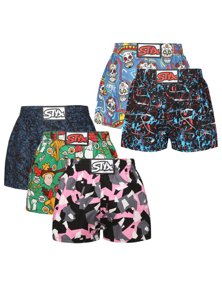 Styx Set od pet - dječje gaćice Styx art klasična guma višebojne
