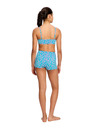 Modibodi Djevojčje menstrualne plivačke Modibodi Performance Hi Waist Short Super Wavy Blue donji dio