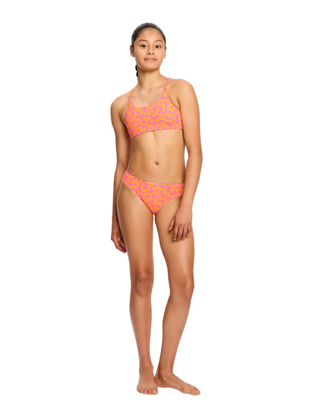 Modibodi Djevojčje plivačke Modibodi crop top Summer Wavy Pink gornji dio