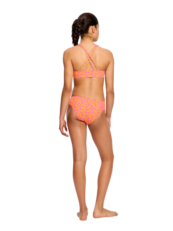Modibodi Djevojčje plivačke Modibodi crop top Summer Wavy Pink gornji dio