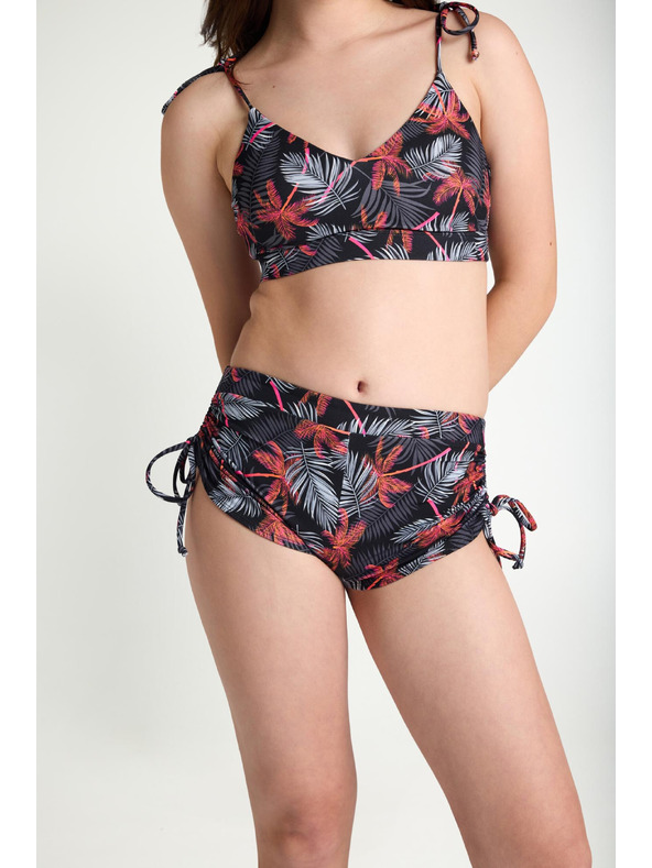 Modibodi Djevojčje menstrualne plivačke Modibodi Teen High Short Jungle Palm Black donji dio