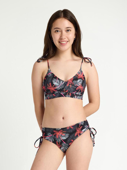 Modibodi Djevojčje menstrualne plivačke Modibodi Teen High Bikini Jungle Palm Black donji dio