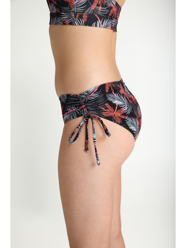 Modibodi Djevojčje menstrualne plivačke Modibodi Teen High Bikini Jungle Palm Black donji dio