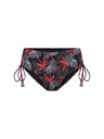 Modibodi Djevojčje menstrualne plivačke Modibodi Teen High Bikini Jungle Palm Black donji dio