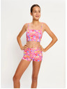 Modibodi Djevojčje menstrualne plivačke Modibodi Marine Teen Swimwear Hi Waist Short Super Tropicana Crush donji dio