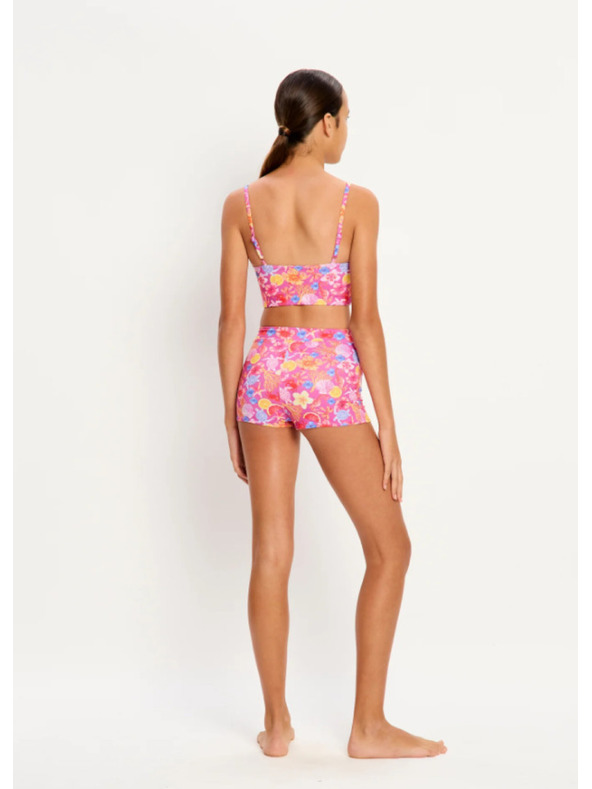 Modibodi Djevojčje menstrualne plivačke Modibodi Marine Teen Swimwear Hi Waist Short Super Tropicana Crush donji dio
