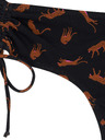 Modibodi Djevojčje menstrualne plivačke Modibodi Teen High Bikini Cheetah Chase Black donji dio