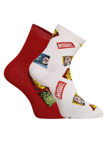 E plus M Komplet od dva - dječje čarape E plus M Marvel višebojan