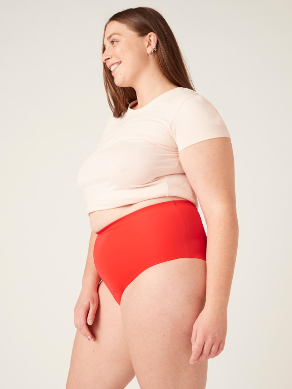 Modibodi Menstrualne gaće Modibodi Seamfree Full Brief Heavy-Overnight Waratah Red