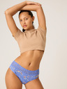 Modibodi Menstrualne gaće Modibodi Sensual Hi-Waist Bikini Moderate-Heavy Bouquet Blue