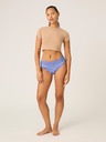 Modibodi Menstrualne gaće Modibodi Sensual Hi-Waist Bikini Moderate-Heavy Bouquet Blue