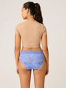 Modibodi Menstrualne gaće Modibodi Sensual Hi-Waist Bikini Moderate-Heavy Bouquet Blue