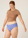 Modibodi Menstrualne gaće Modibodi Sensual Hi-Waist Bikini Moderate-Heavy Bouquet Blue