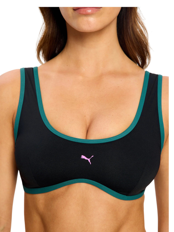Modibodi Kupaći kostim Puma & Modibodi Scoop Bikini Top Black Orchid gornji dio