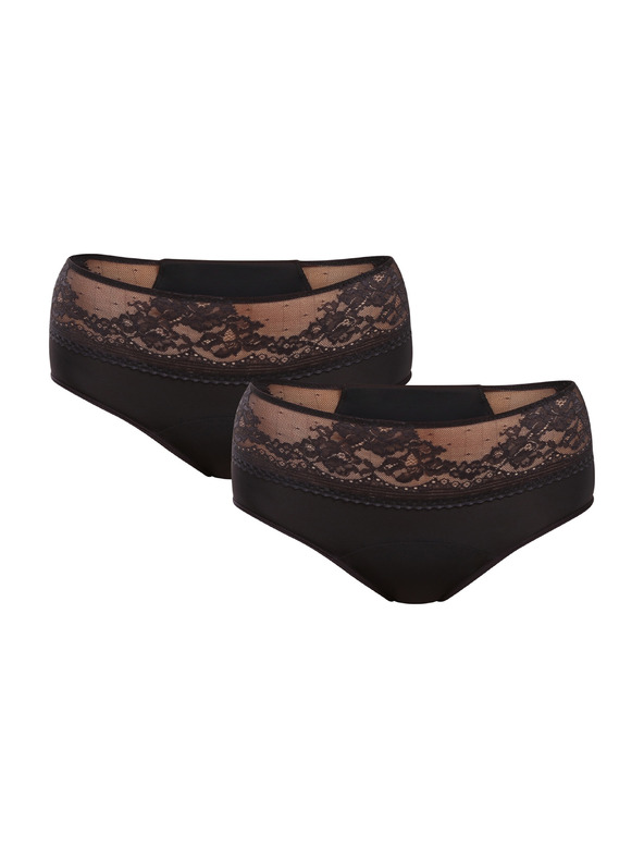 DORINA Set od dva - Menstrualne gaćice Dorina Eco Moon Lace Midi