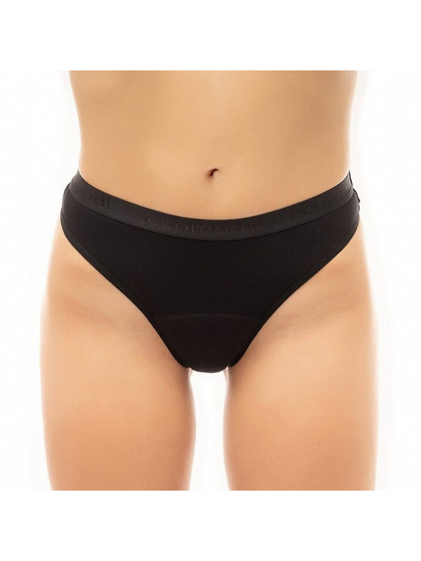 Ecomodi Menstrualni stringi Ecomodi moderate bambusni crni