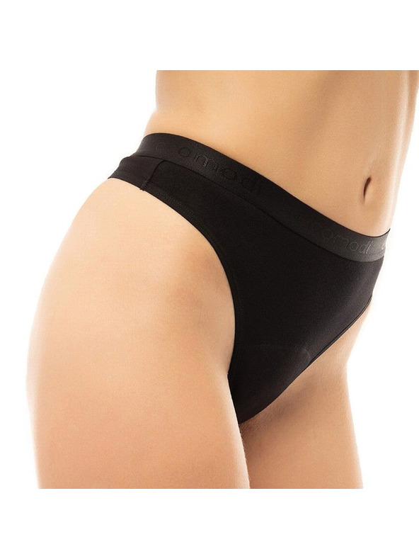 Ecomodi Menstrualni stringi Ecomodi moderate bambusni crni