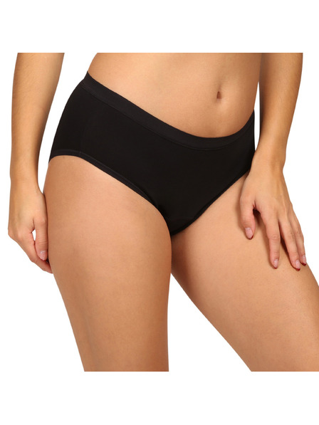 Love Luna Menstrualne gaćice Love Luna crne Cotton Midi Brief