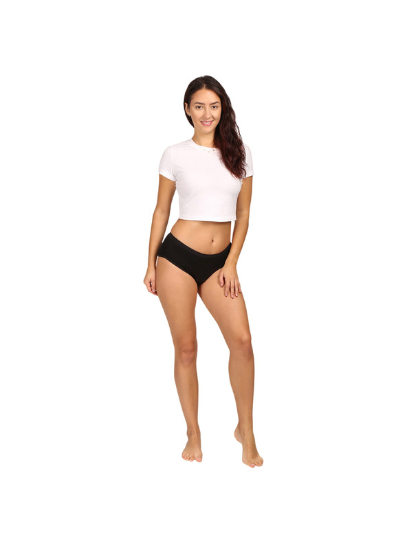 Love Luna Menstrualne gaćice Love Luna crne Cotton Midi Brief