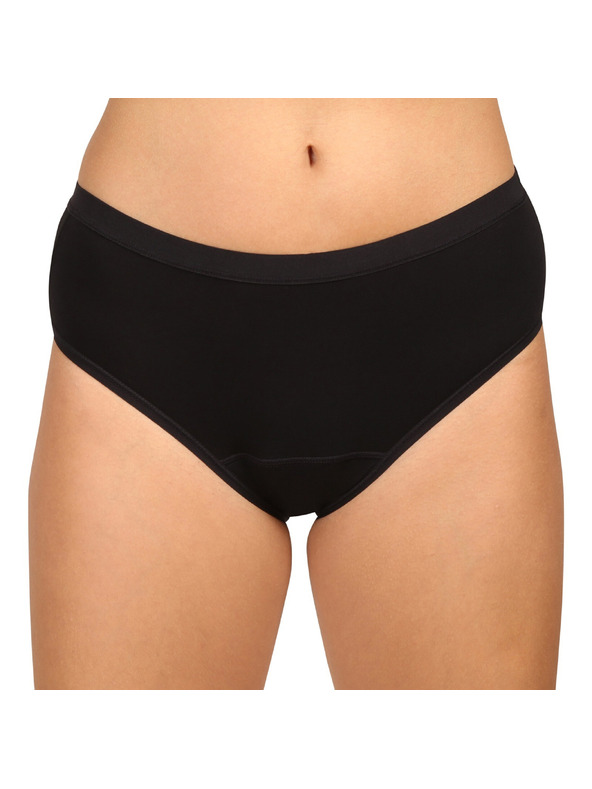 Love Luna Menstrualne gaćice Love Luna crne Cotton Midi Brief