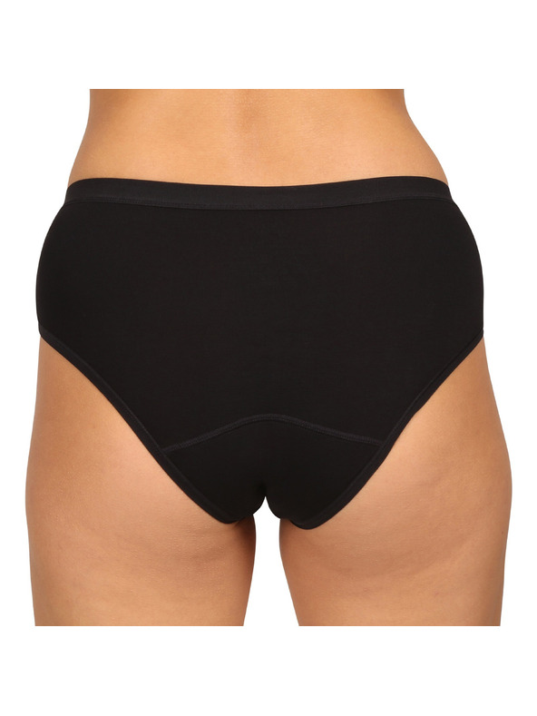 Love Luna Menstrualne gaćice Love Luna crne Cotton Midi Brief