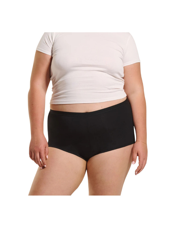 Love Luna Menstrualne gaćice Love Luna crne Cotton Shortie