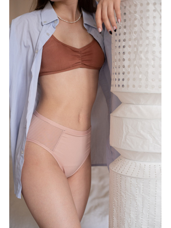 Love Luna Menstrualne gaćice Love Luna LUXE Midi Putty Pink