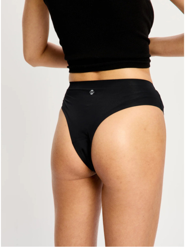 Modibodi Menstruacijske gaćice Modibodi Modicomfort Seamless Hi Waist Cheeky Moderate Black