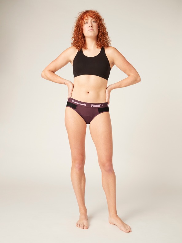 Modibodi Menstruacijske gaćice PUMA & Modibodi Active Brief Moderate-Heavy Grape