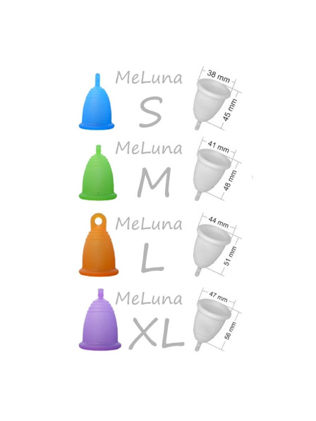 Me Luna Menstrualni čaš Me Luna Classic S s kuglicom narančasta