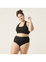 Modibodi Menstrualni kupaći kostim Modibodi Hi-Waist Bikini Brief Light-Moderate crni donji dio