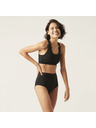 Modibodi Menstrualni kupaći kostim Modibodi Hi-Waist Bikini Brief Light-Moderate crni donji dio