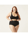 Modibodi Menstrualni kupaći kostim Modibodi Hi-Waist Bikini Brief Light-Moderate crni donji dio